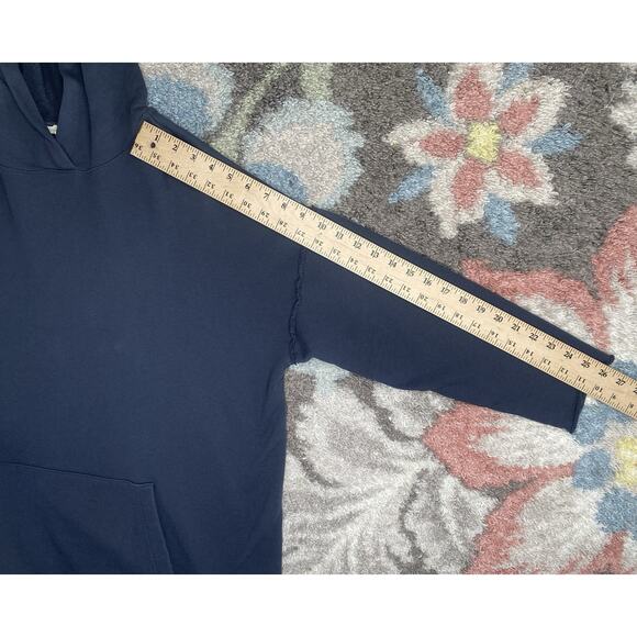 Eileen Fisher Sweater Womens Size Medium Gray Organic Cotton Relaxed Fit Hoodie - Picture 8 of 12